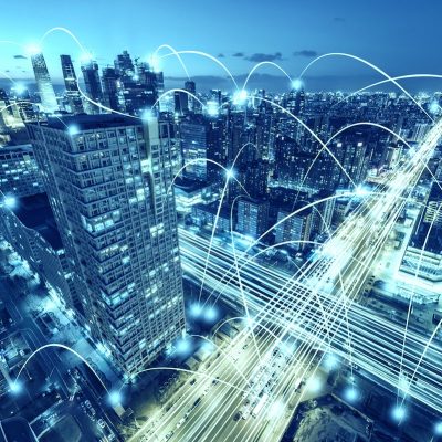 Aerial View of City Network, Beijing, China